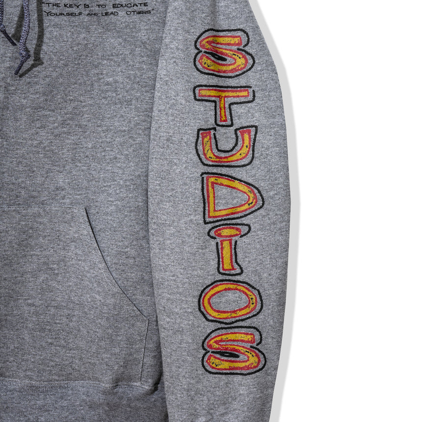 Grey Black Pioneer Hooded Sweatshirt