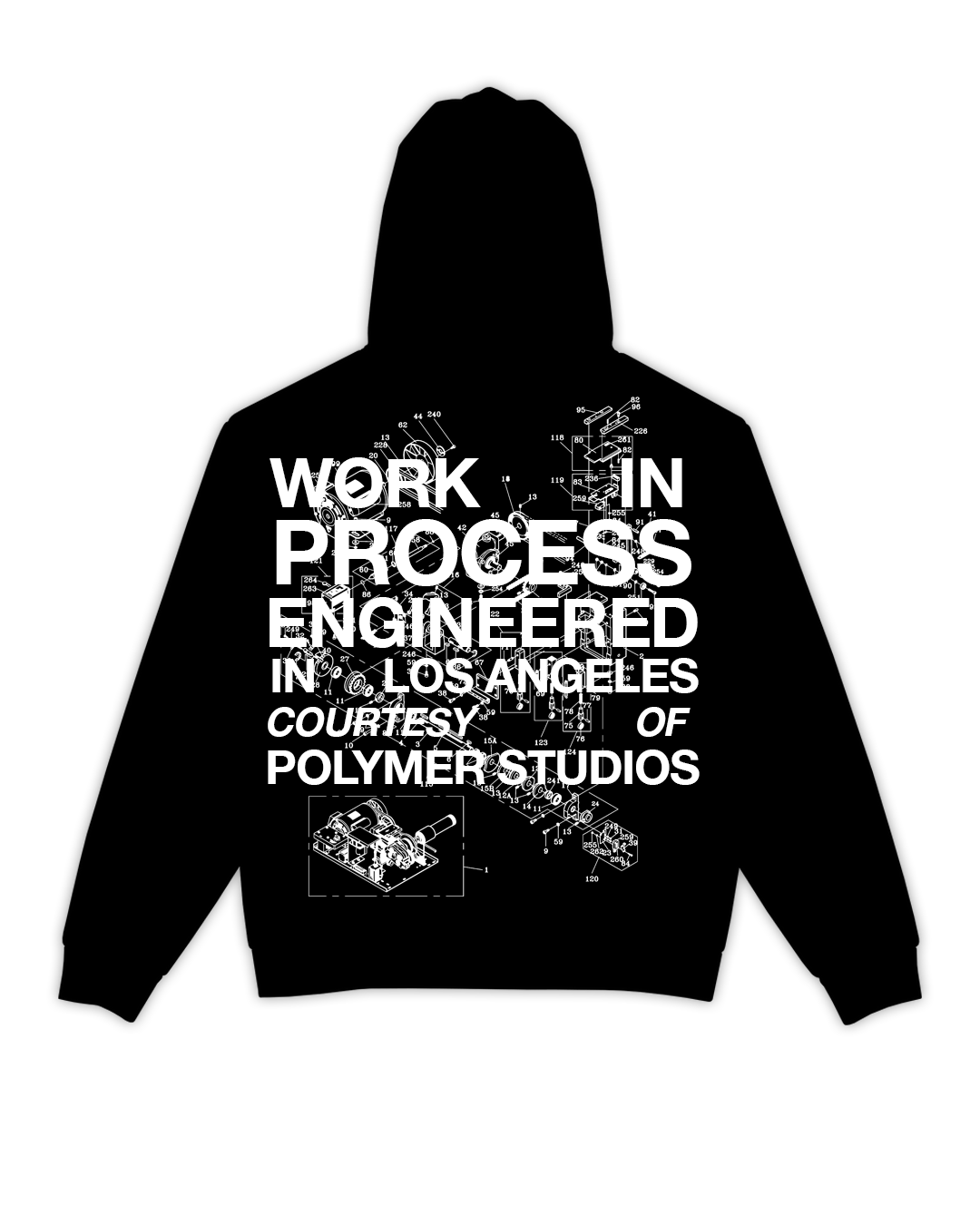 Black Screen Printer's "Process" Hooded Sweatshirt