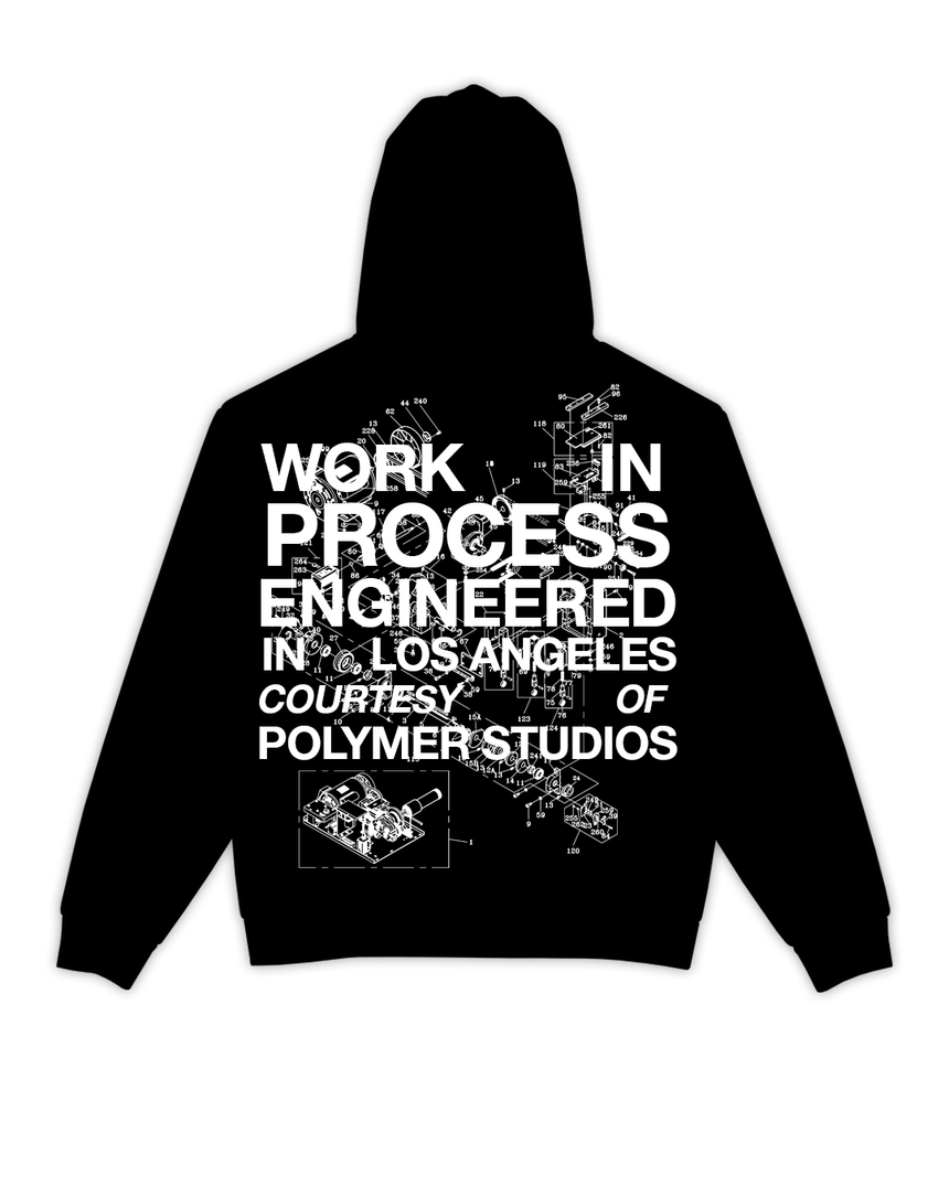 Black Screen Printer's "Process" Hooded Sweatshirt