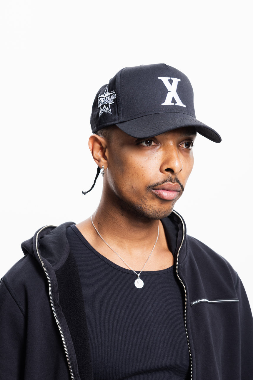 Black X-Intercept Hat